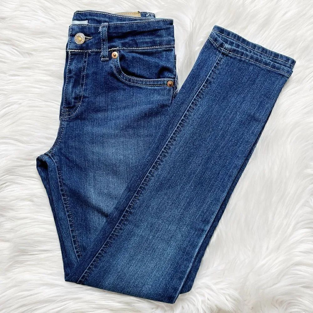 Levi's Girlfriend Skinny Jeans Denim Dark Wash Size 10